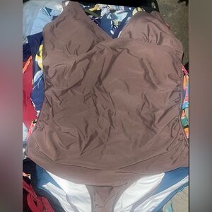 Cupshe Brown One-Piece Swimsuit